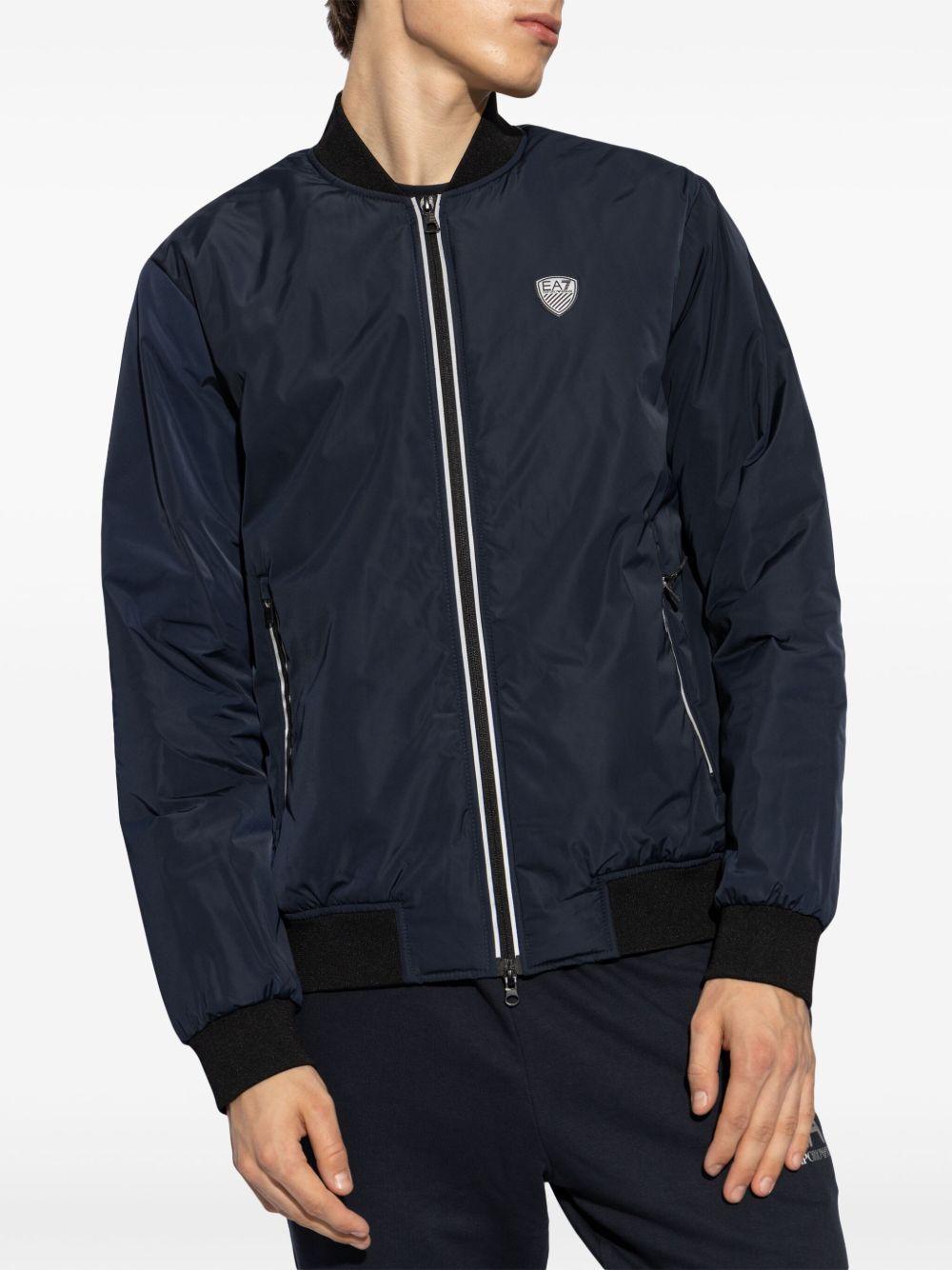 logo-patch bomber jacket Product Image