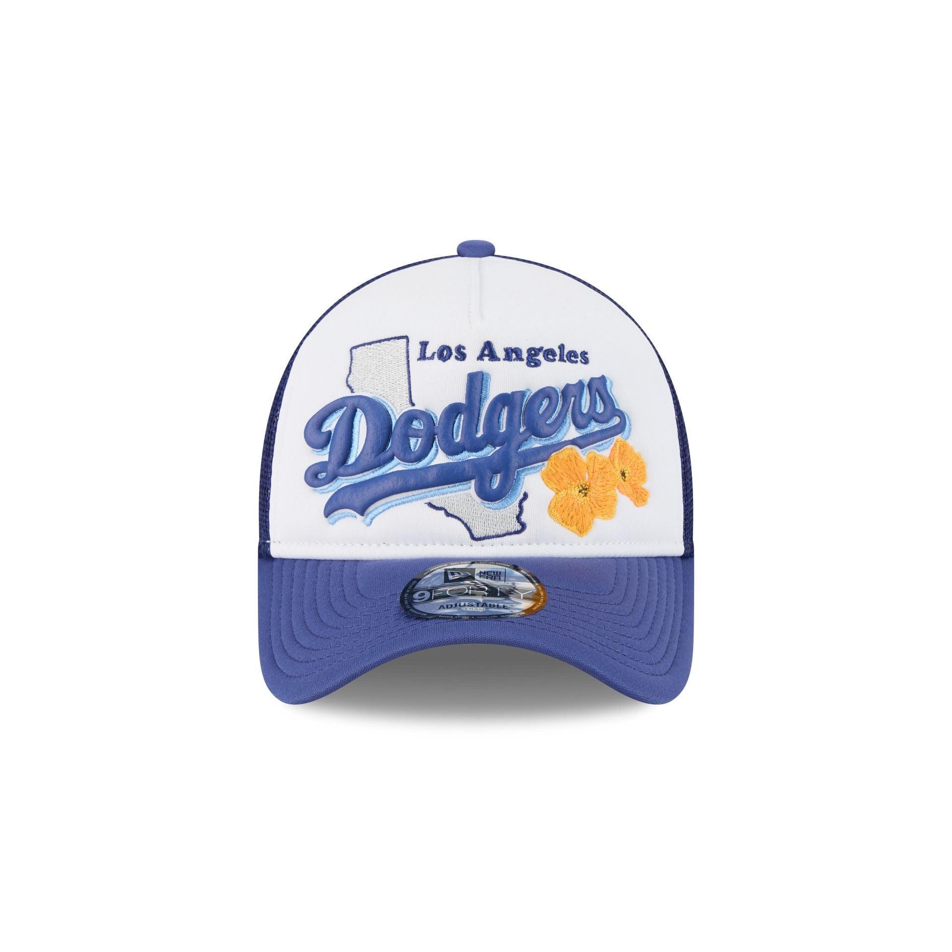 Los Angeles Dodgers State Flower 9FORTY A-Frame Trucker Hat Male Product Image