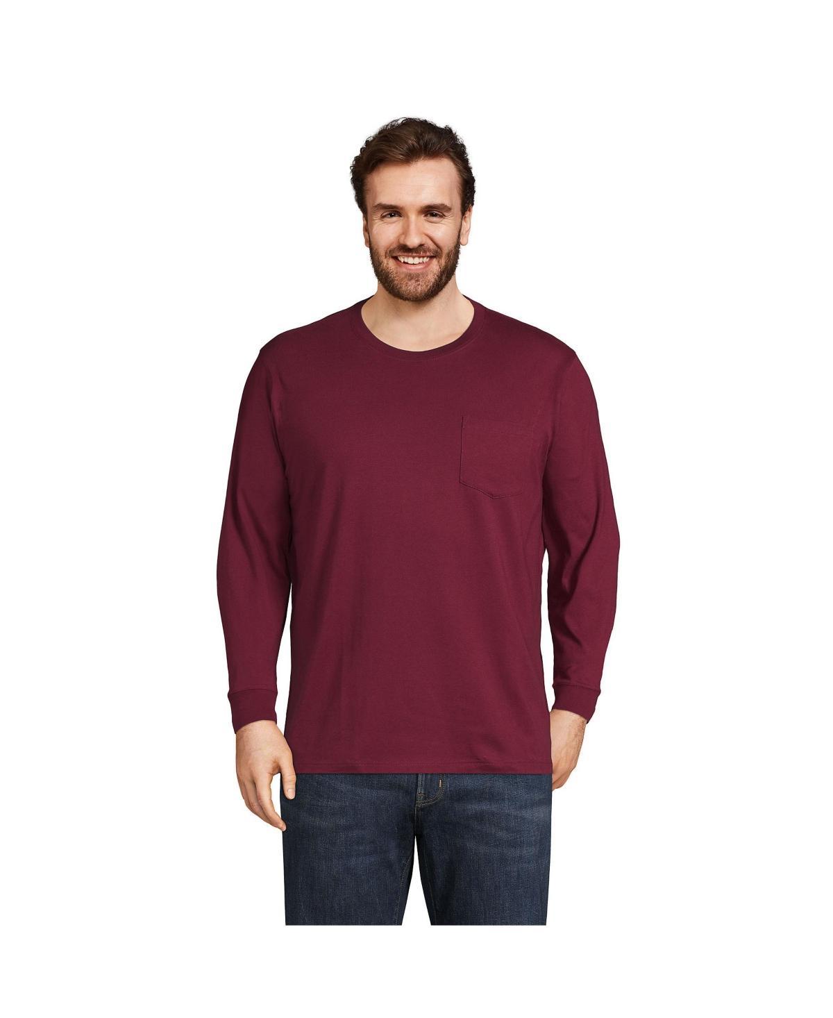 Big & Tall Lands End Super-T Pocket Tee, Mens Product Image