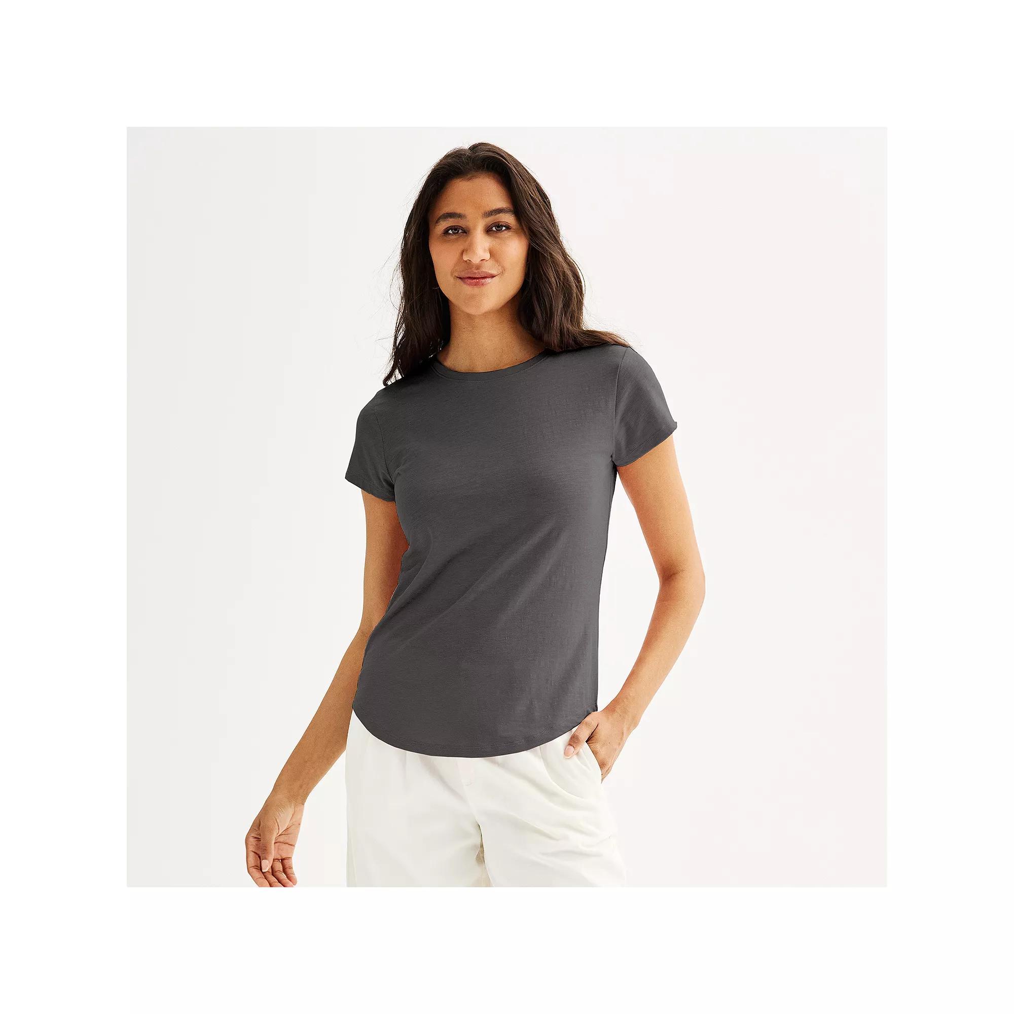 Women's Sonoma Goods For Life® Short-Sleeve Crew Tee, Size: Medium, Filigree Product Image