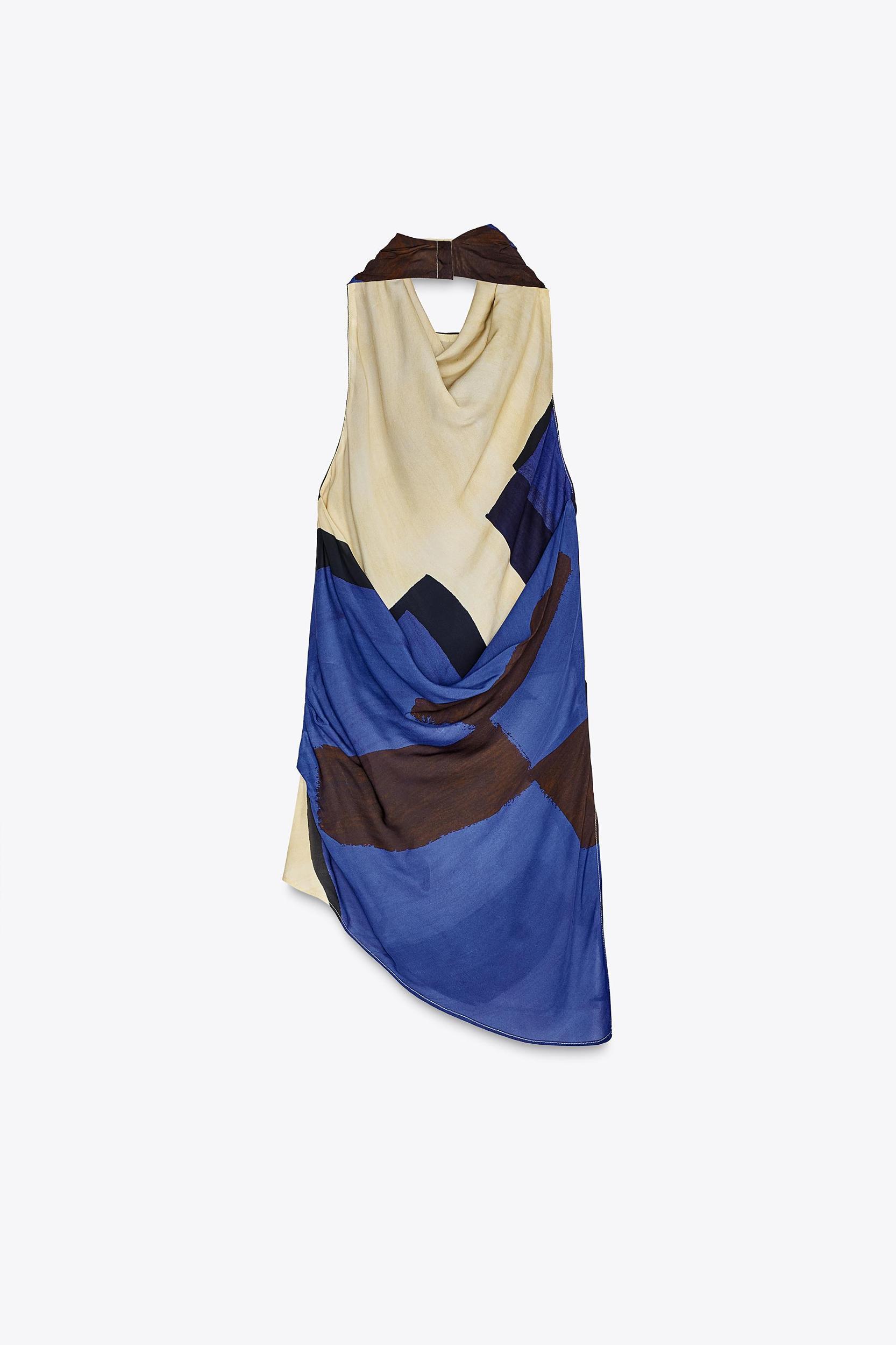 PRINTED HALTER TOP ZW COLLECTION Product Image