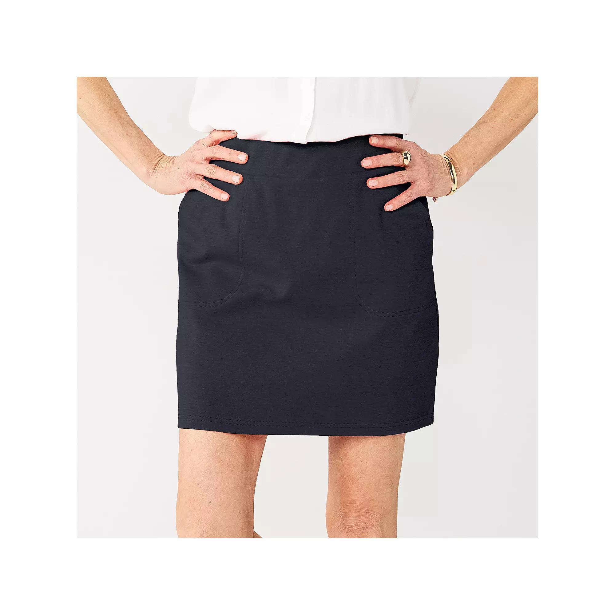 Women's Croft & Barrow® Easy Pull-On Skort, Size: Small, Blue Product Image