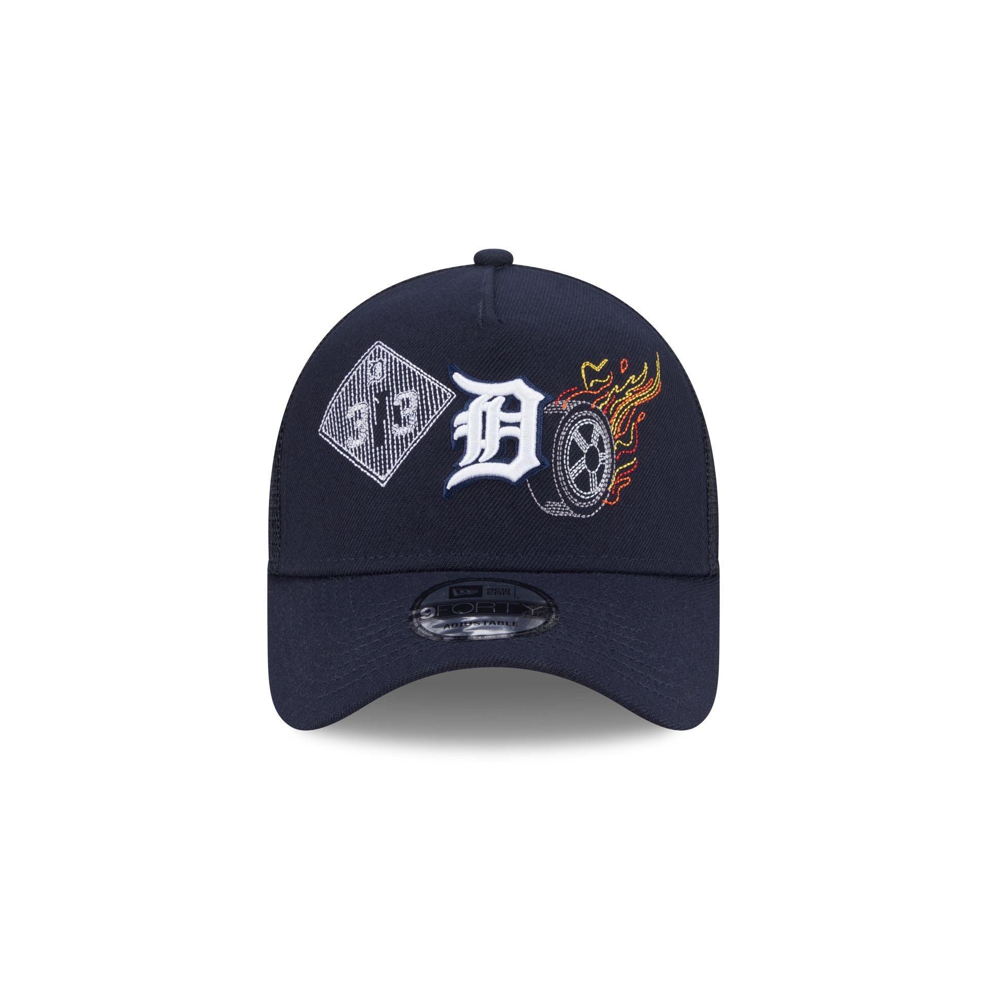 Detroit Tigers State Stitch 9FORTY A-Frame Trucker Hat Male Product Image