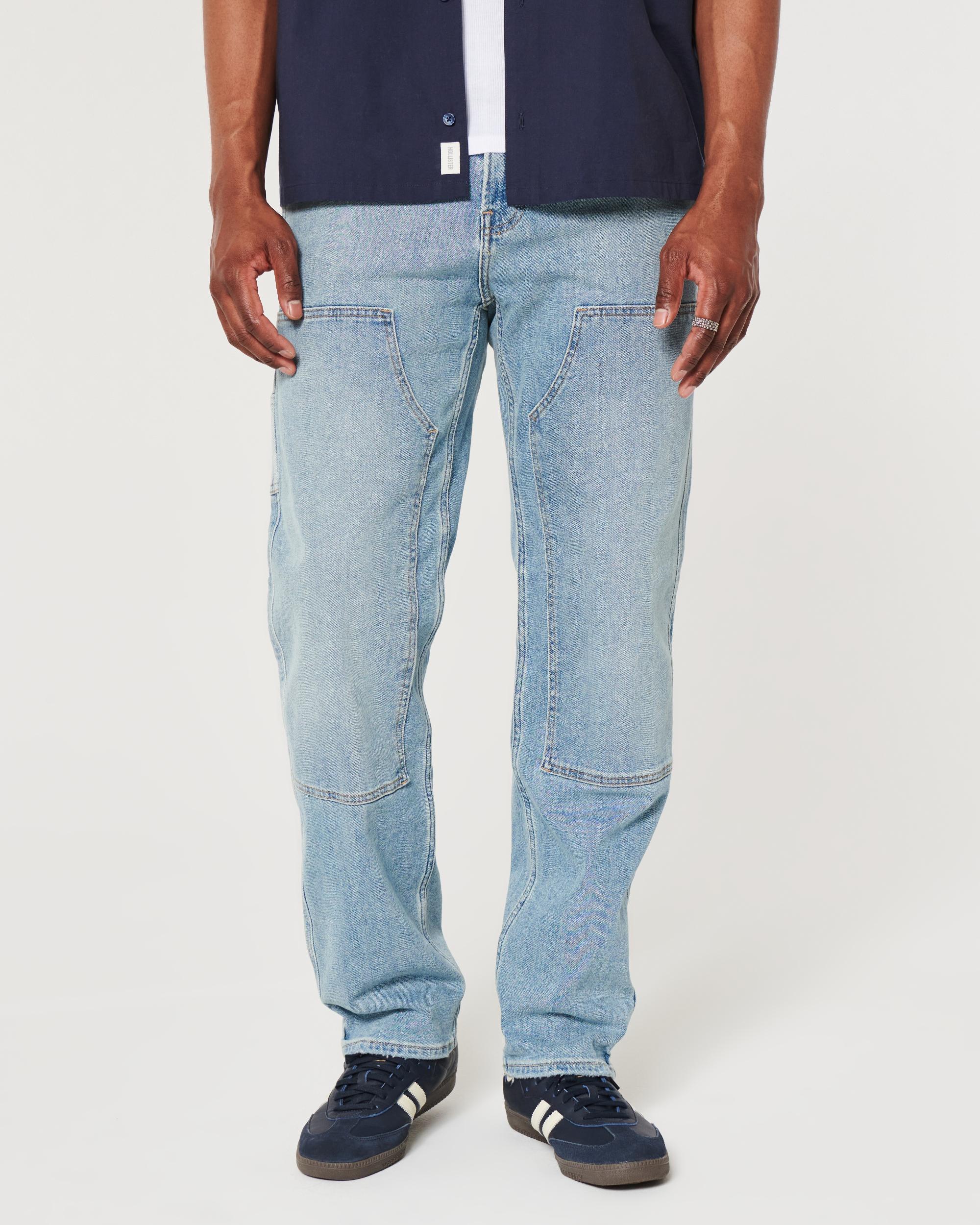 Loose Medium Wash Carpenter Jeans Product Image