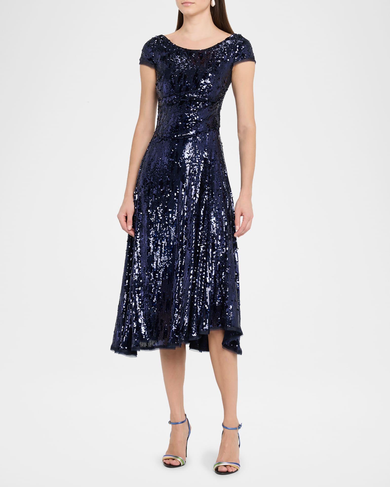 Sequined Fit & Flare Midi Dress Product Image