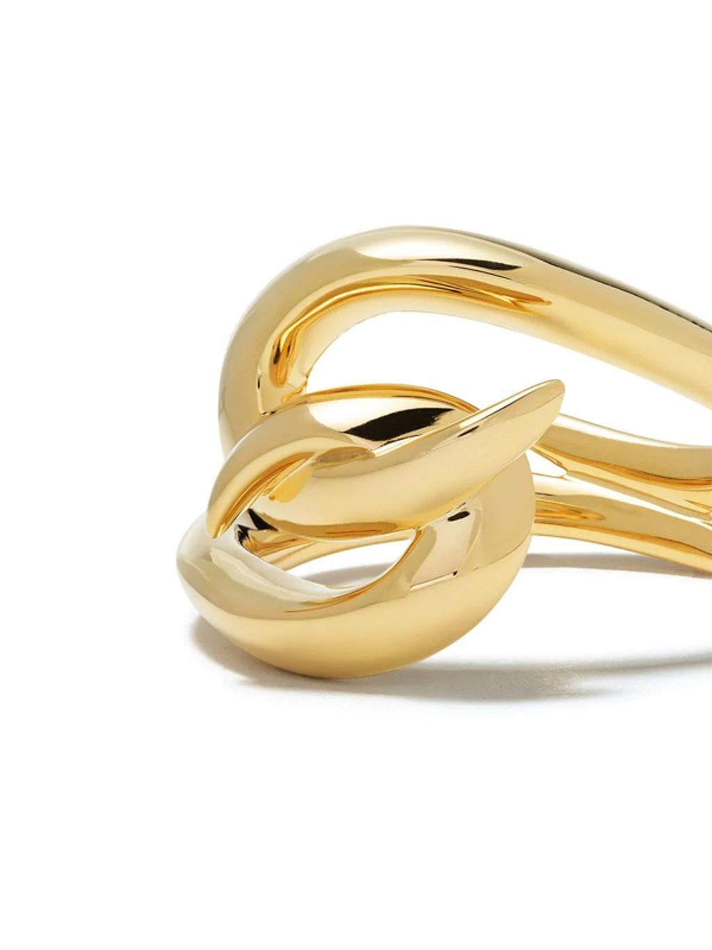 SHAUN LEANE Hook Ring In Gold Product Image