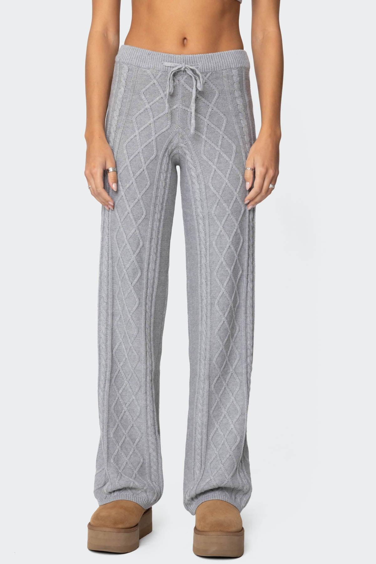 Kasey Cable Knit Pants Product Image