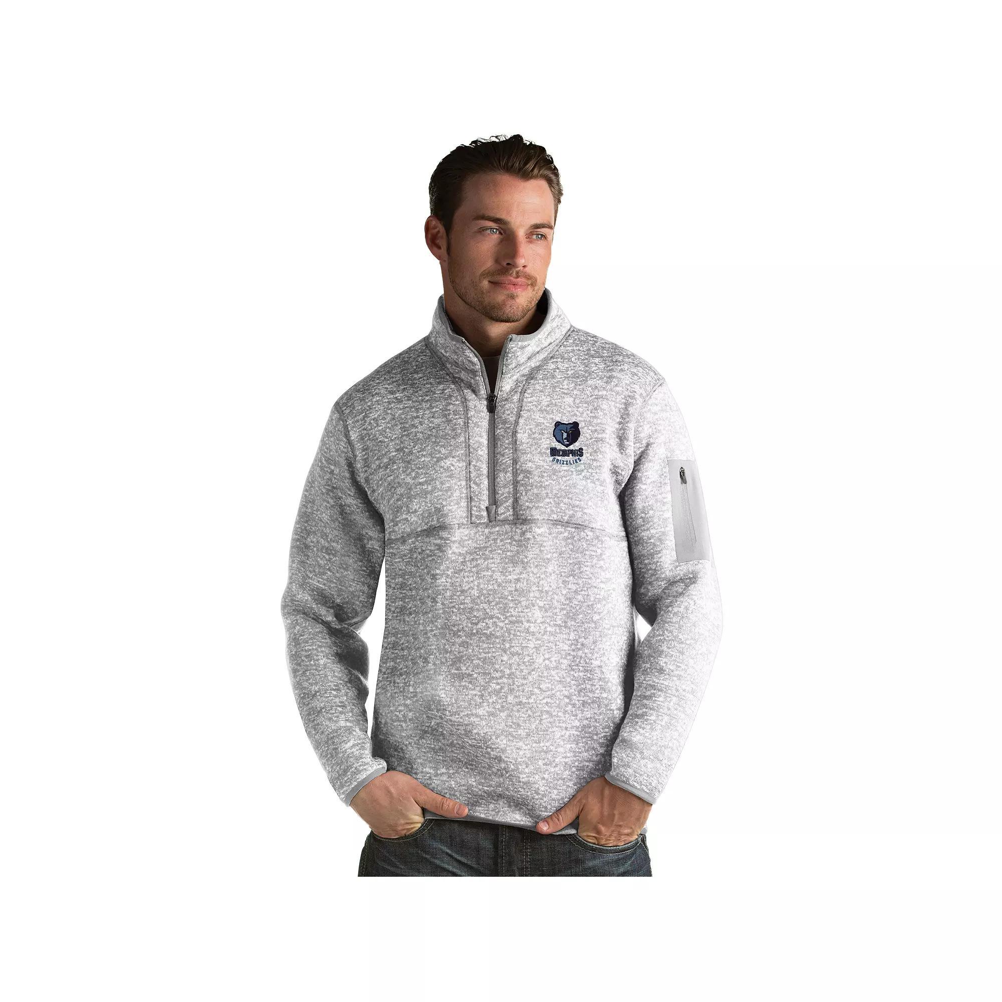 Men's Antigua Oklahoma City Thunder Fortune Pullover, Size: XL, Light Gray Grey Product Image