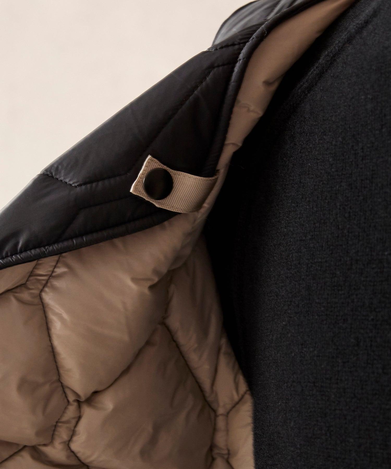 Convertible Quilted Gilet Vest in Black Product Image