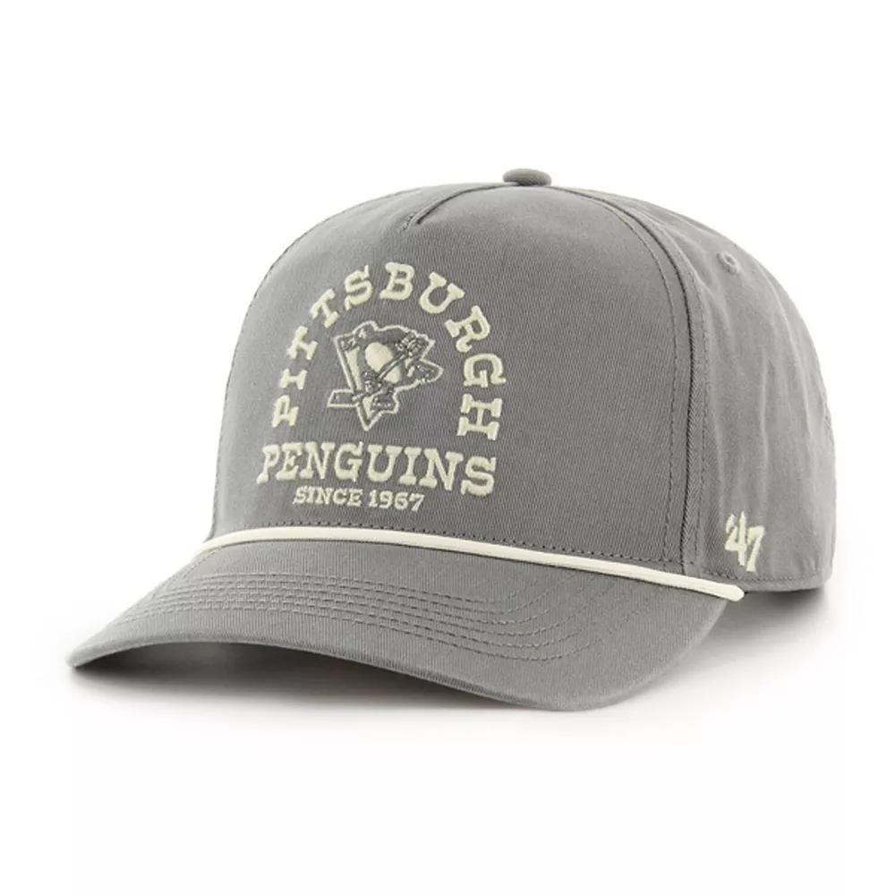 Men's '47 Charcoal Pittsburgh Penguins Canyon Ranchero Hitch Adjustable Hat Product Image