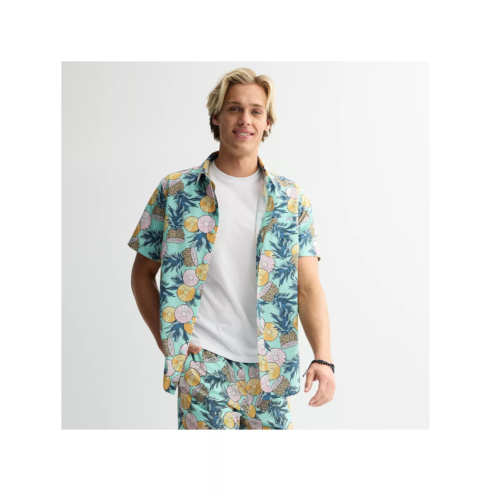 Men's Hurley Short Sleeve Button Down Shirt,  Product Image
