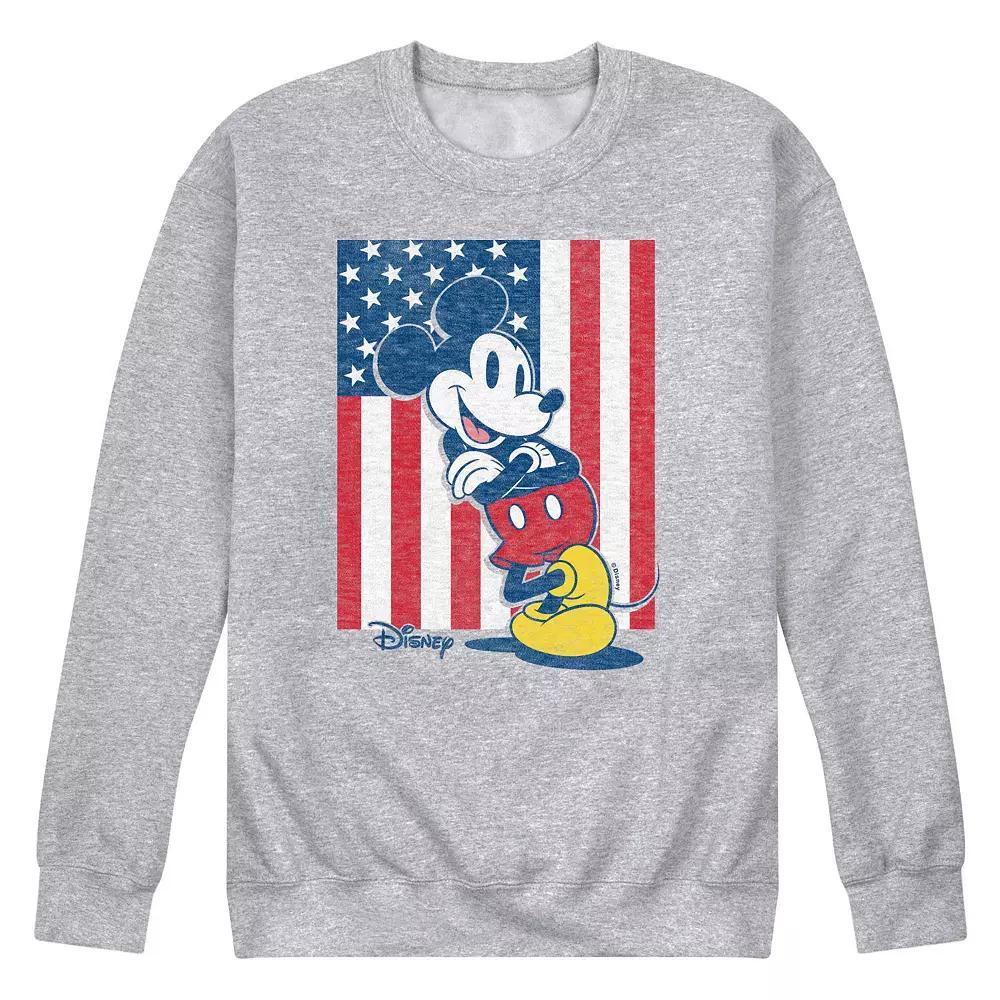 Disney's Mickey Mouse Men's American Flag Fleece Sweatshirt,  Product Image