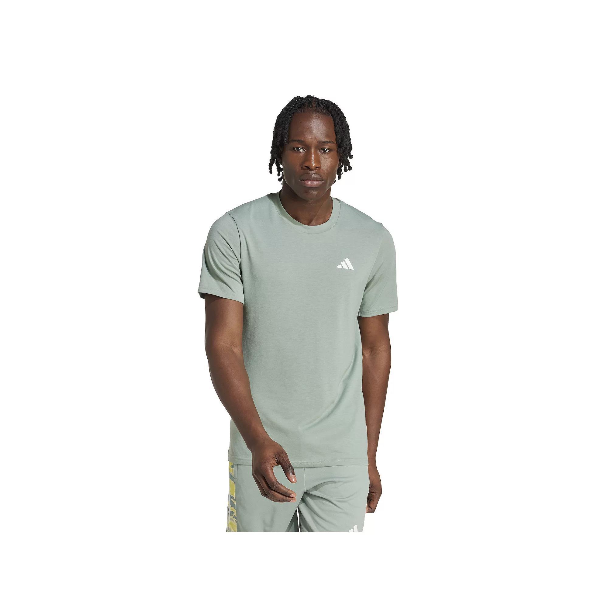 Men's adidas Train Essentials Feelready Training Tee, Size: Small, Silver Green Product Image