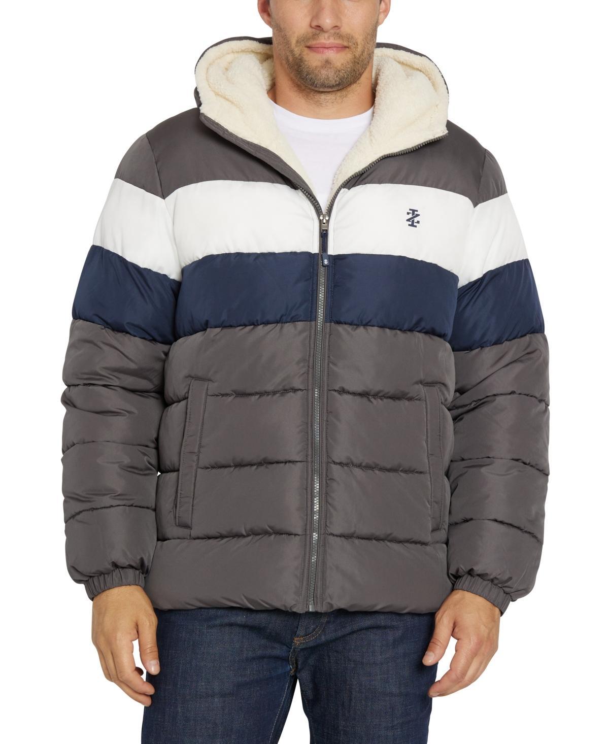 Izod Mens Sherpa Lined Puffer Jacket Product Image