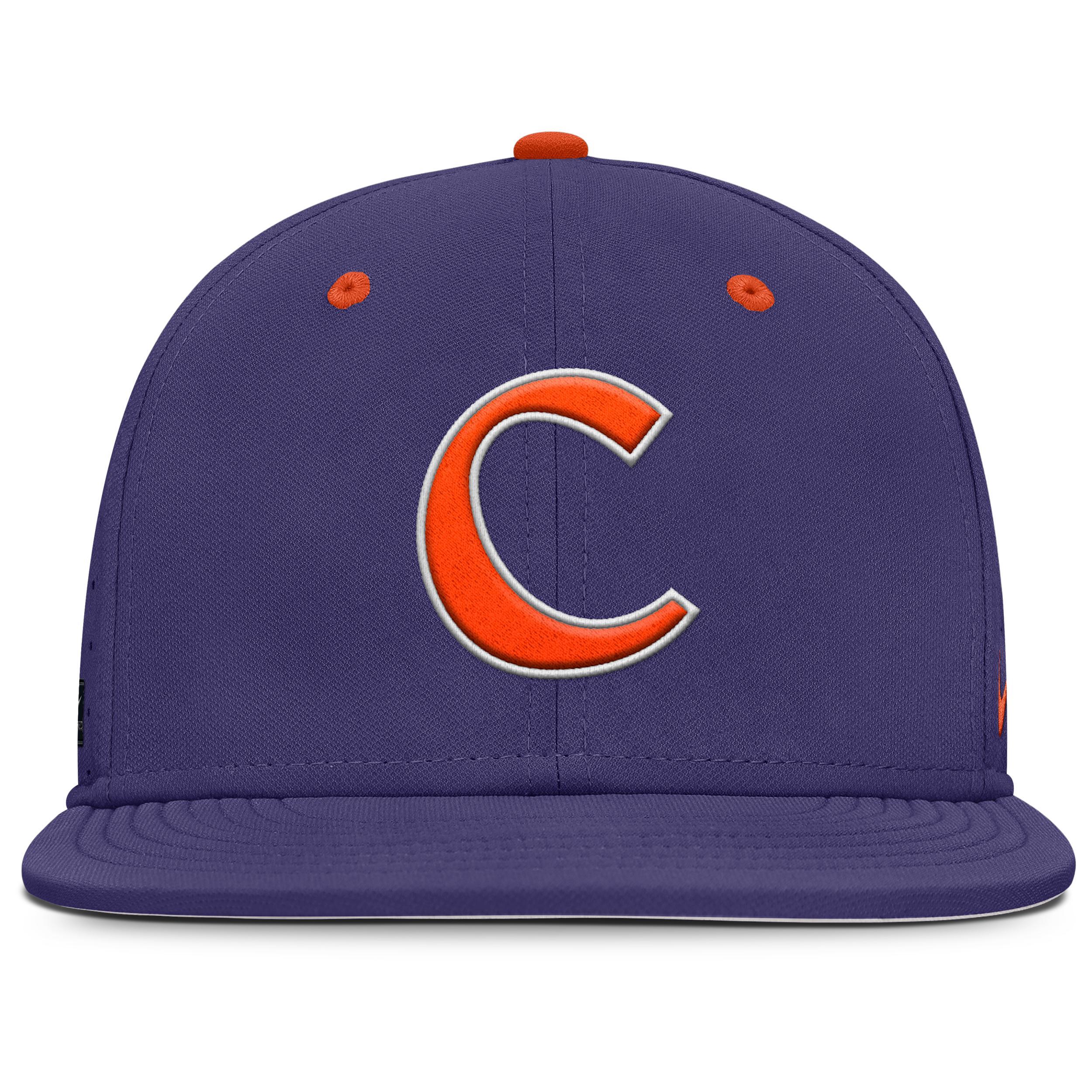 Clemson Tigers Dugout True Menâs Nike Men's Dri-FIT College Fitted Hat Product Image
