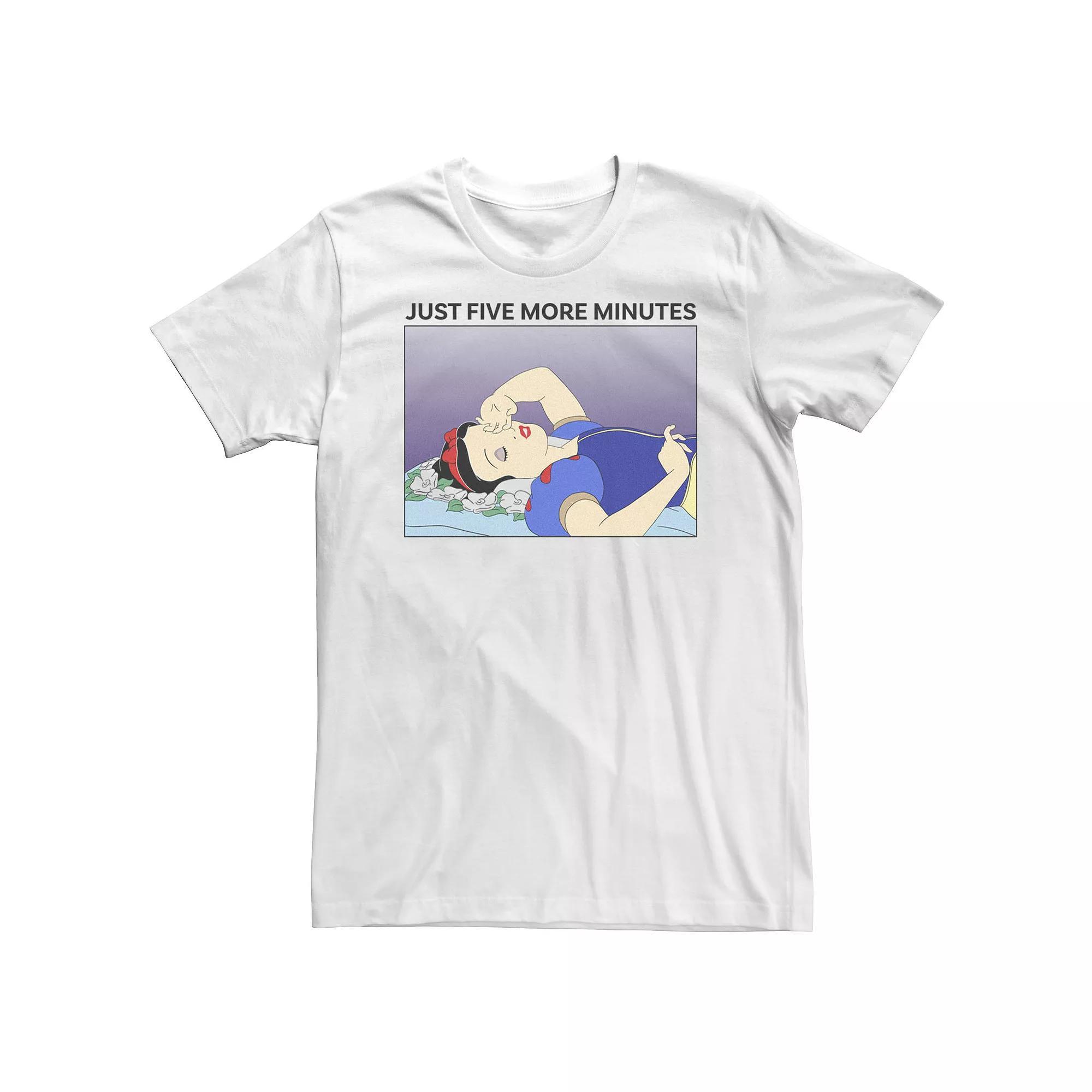 Big & Tall Disney Snow White Just Five More Minutes Tee, Men's,  Product Image