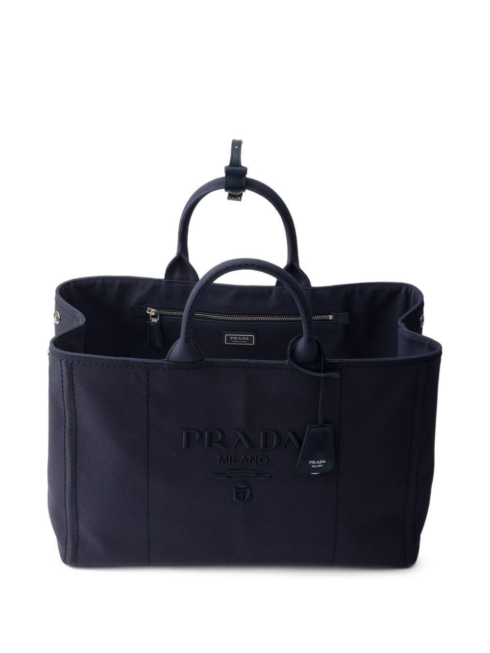 logo-embossed tote bag Product Image