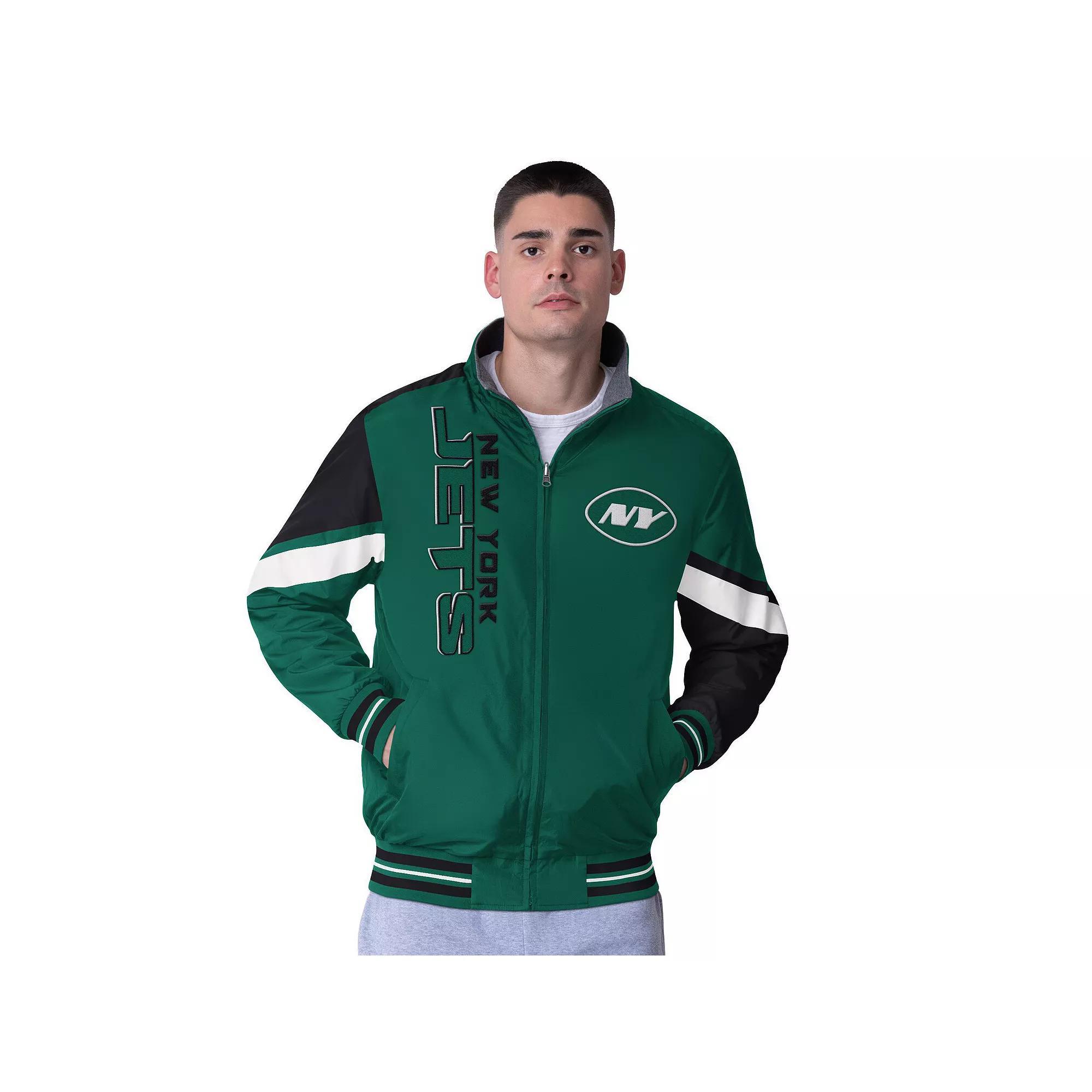 Men's G-III Extreme Green New York Jets Strong Arm Reversible Full-Zip Jacket,  Product Image