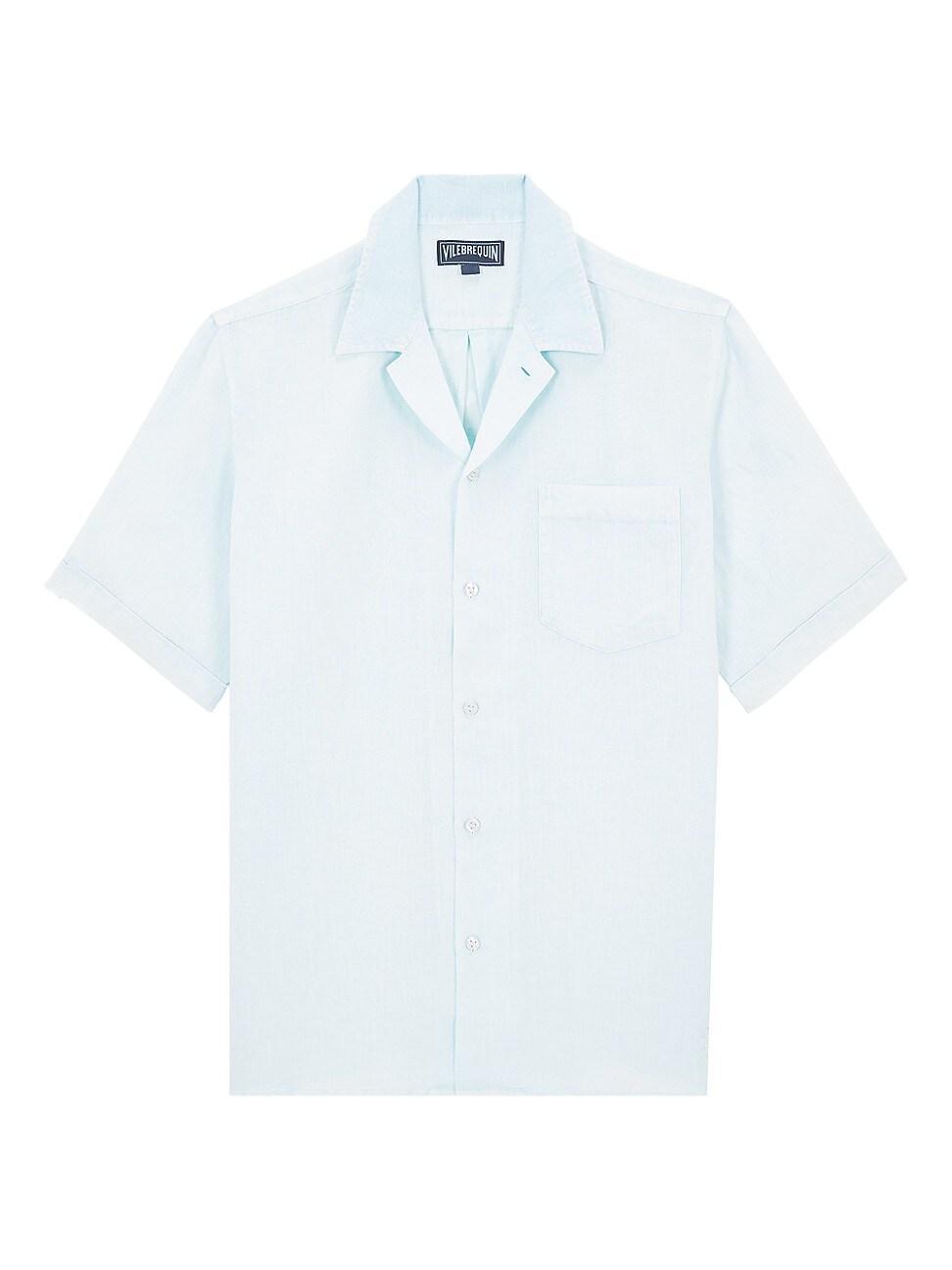 Mens Linen Camp Shirt Product Image