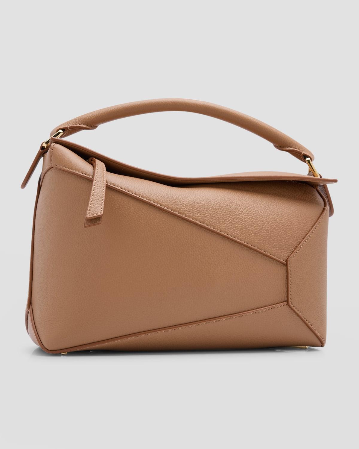 Puzzle Edge Top-Handle Bag in Soft Grained Leather Product Image