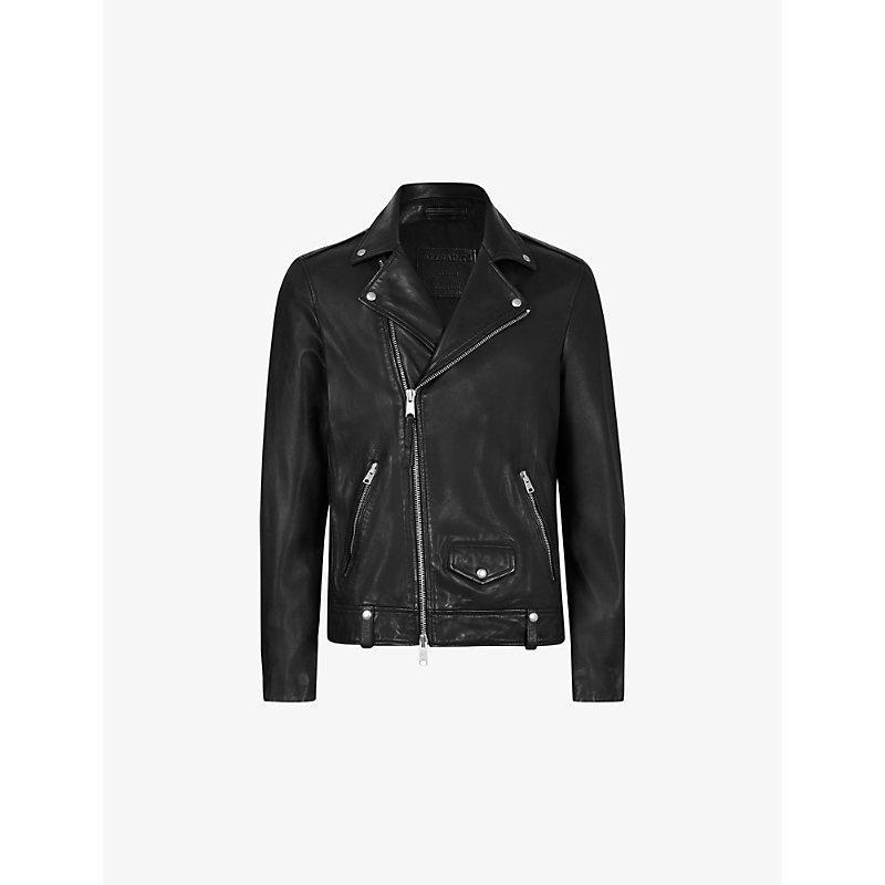 Milo Leather Biker Jacket In Black Product Image