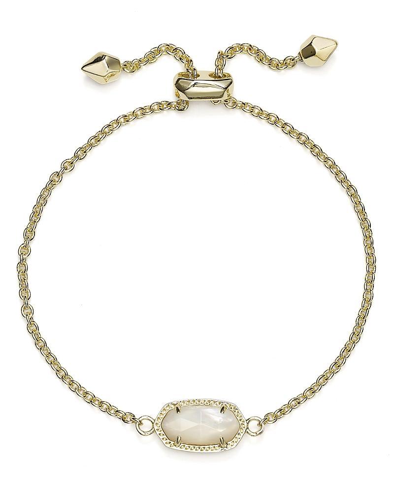 Kendra Scott Elaina Gold Adjustable Chain Bracelet in | Dichroic Glass Product Image