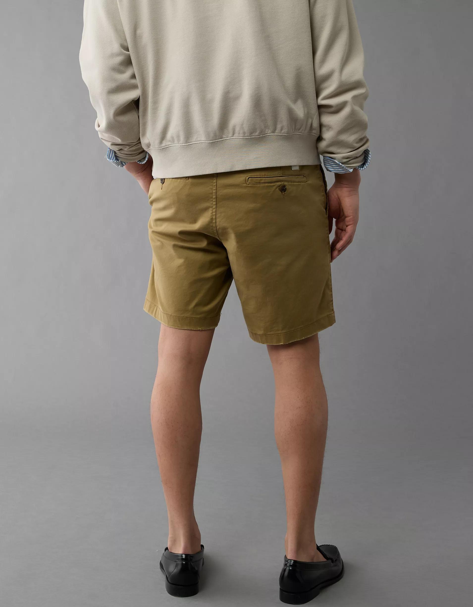 AE 9" Flex Lived-In Khaki Short Product Image