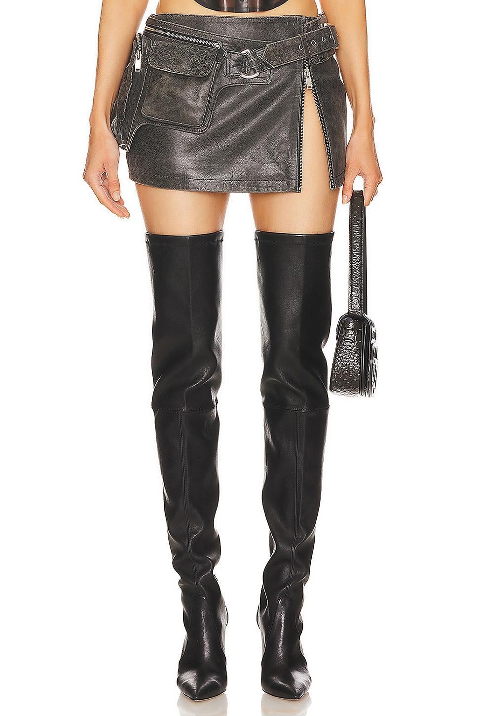 Leather Langely Skirt retrofete Product Image