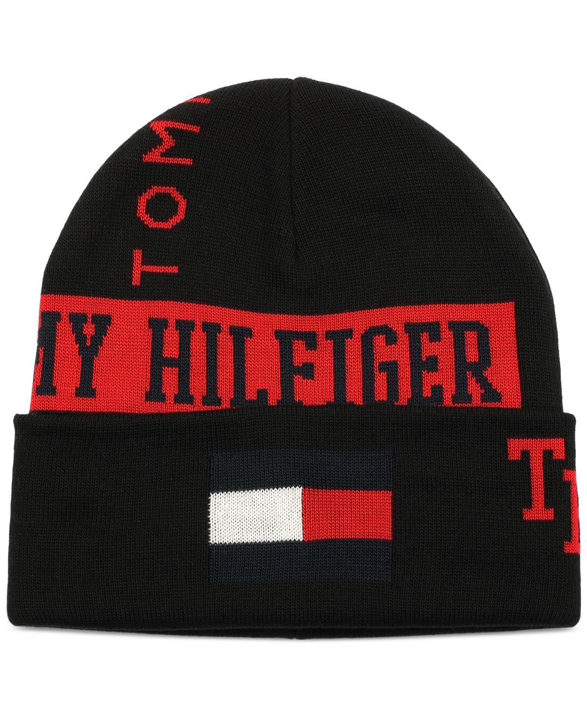 Tommy Hilfiger Mens Logo Graphic Cuffed Hat Product Image