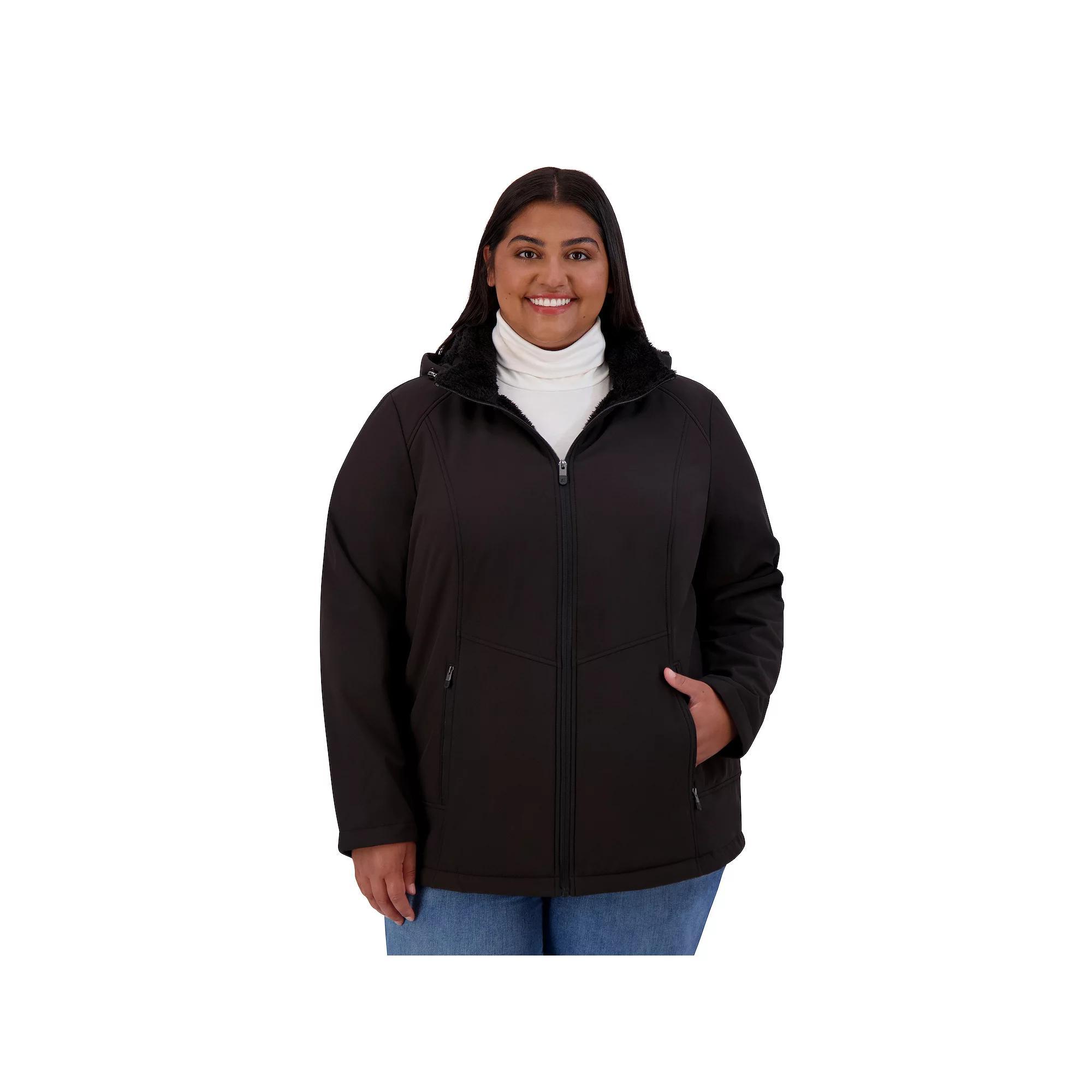 Plus Size ZeroXposur Lillian Soft Shell Jacket, Women's, Size: 2XL, Black Product Image