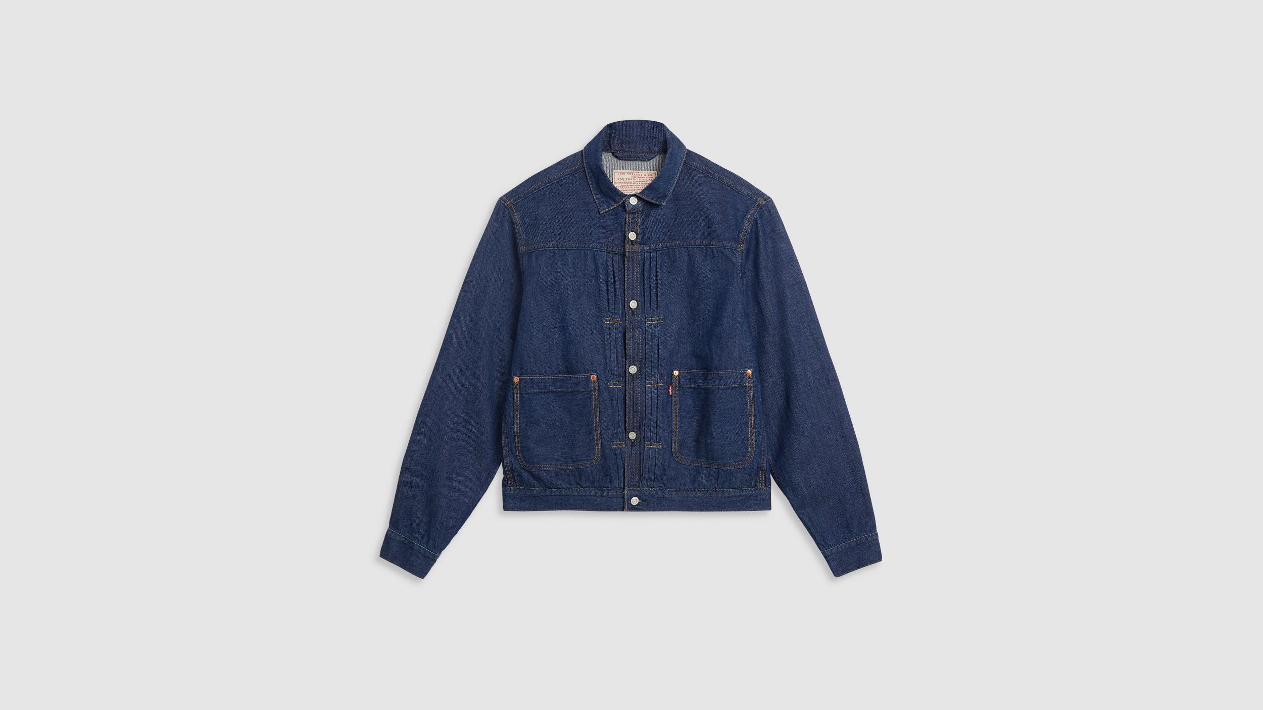 Lightweight Pleated Blouse Trucker Jacket Product Image