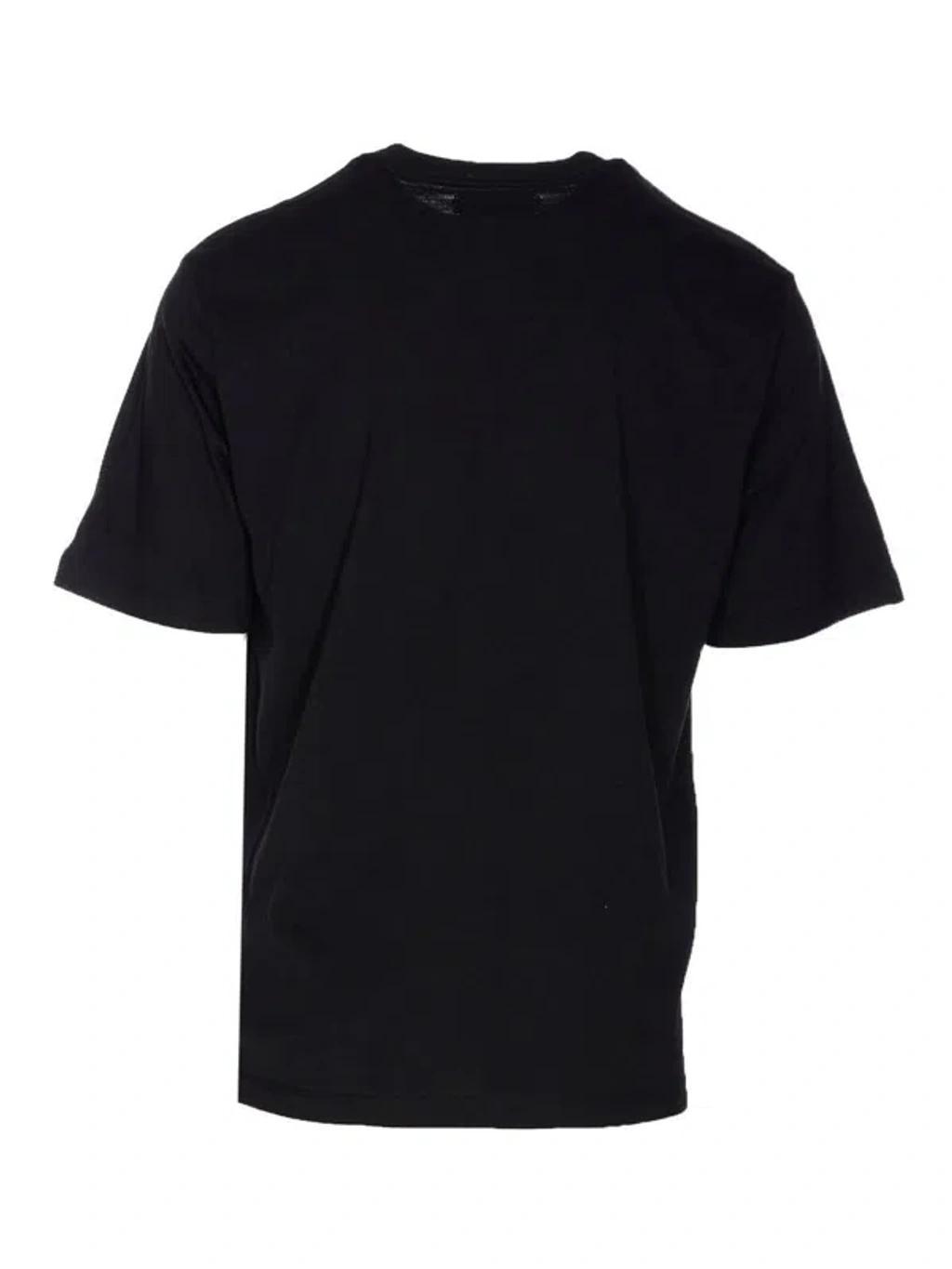 AMIRI Black Cotton T-shirt With Bold Logo Statement Product Image
