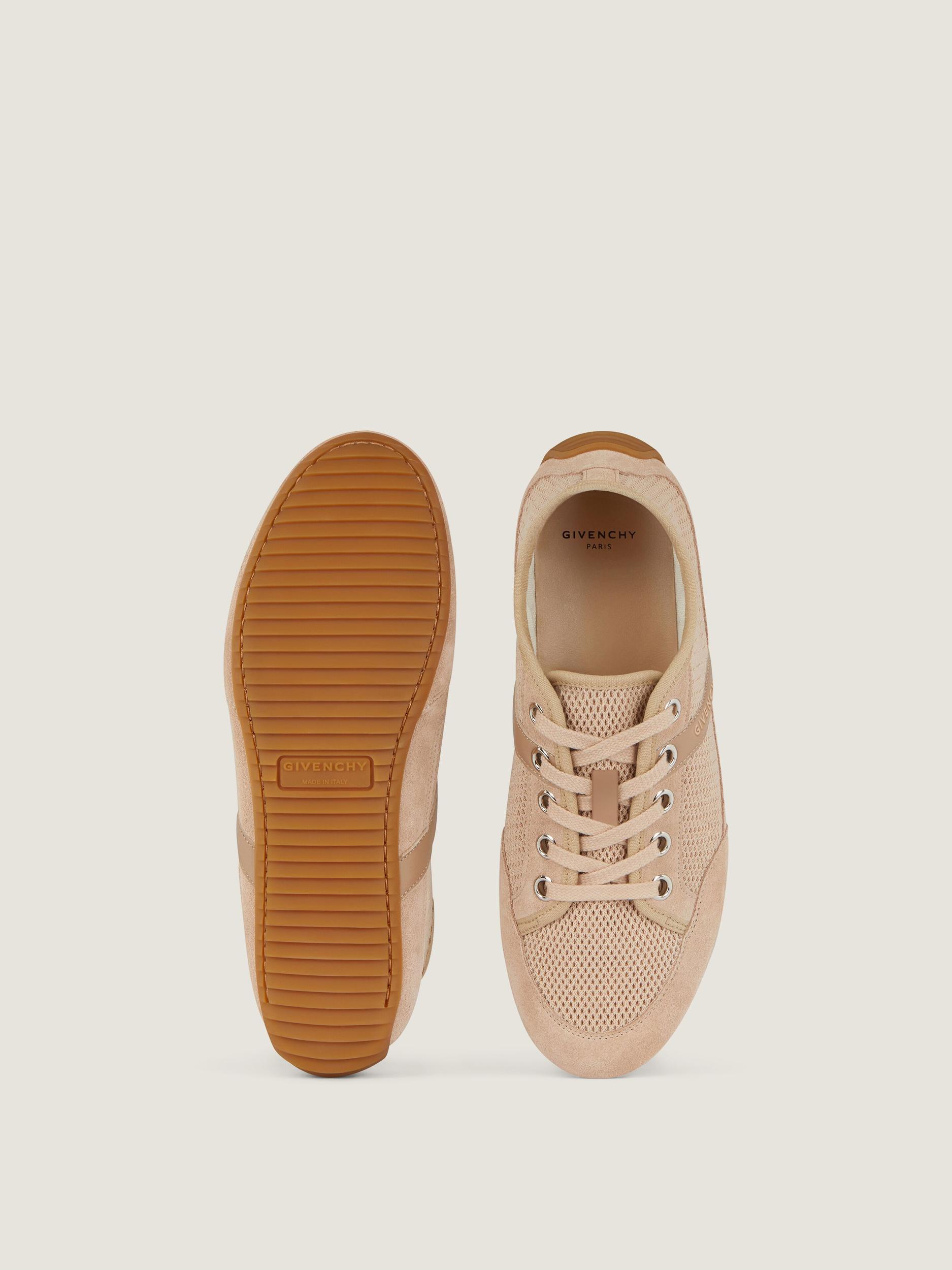 Slim sneakers in mesh and suede Product Image