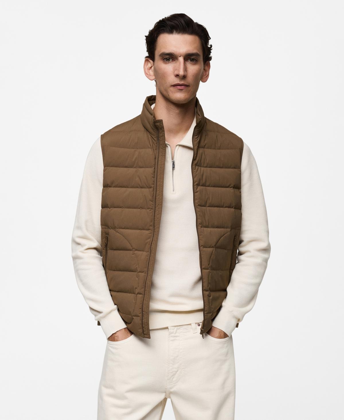 Mango Mens Water-Repellent Quilted Vest Product Image