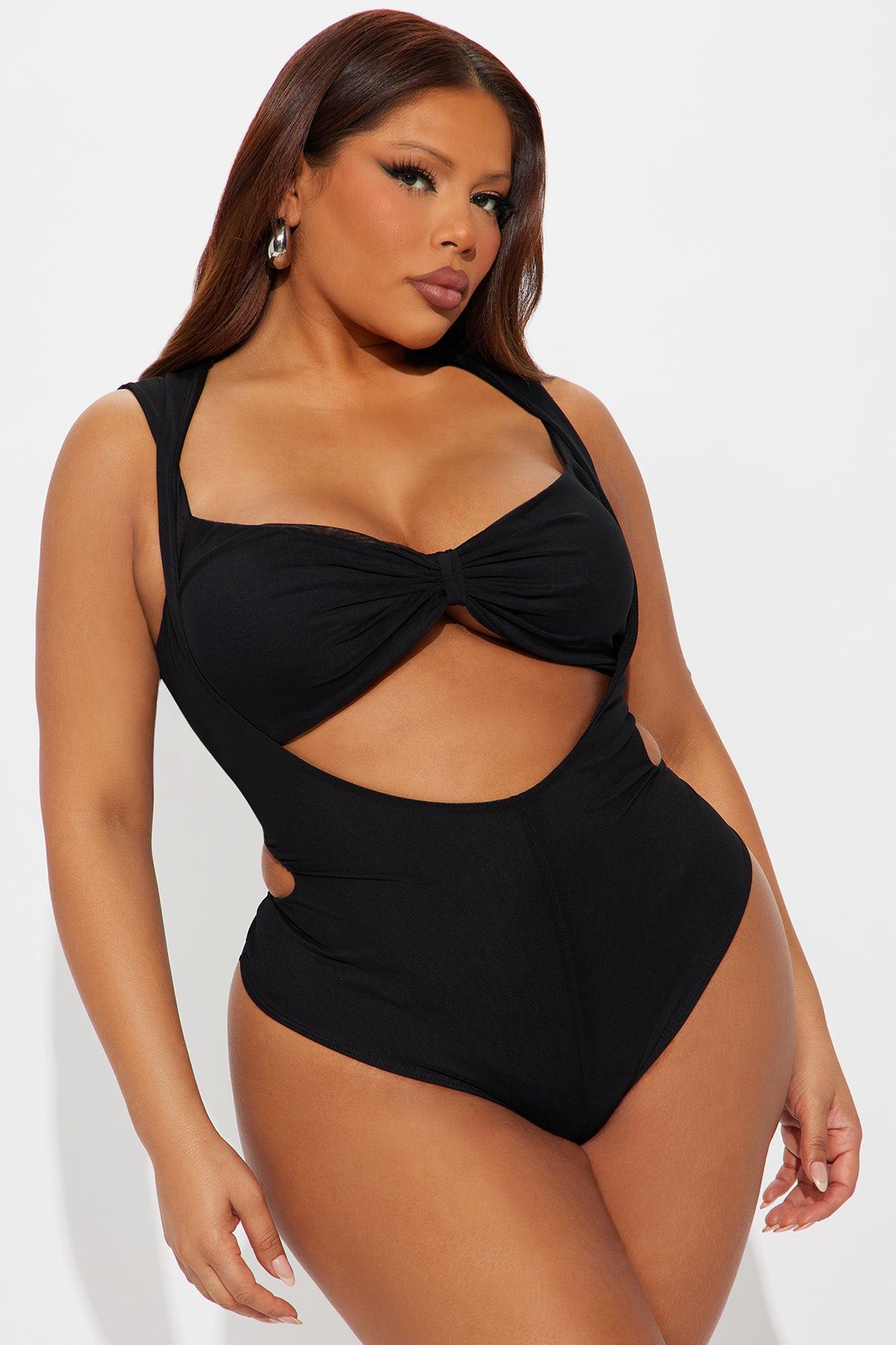 Barely Behaved Mesh Skirt Set - Black Female Product Image