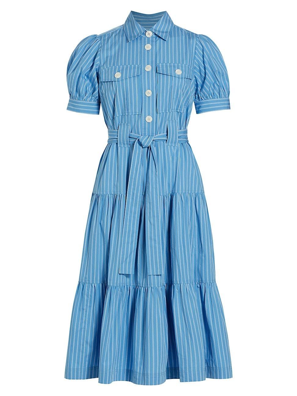 Derek Lam 10 Crosby Buffy Cotton Belted Utility Dress Product Image