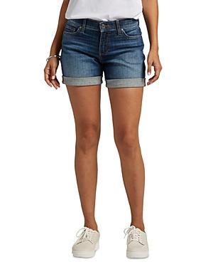 Jag Womens Alex Mid Rise 5 Rolled Hem Boyfriend Shorts Product Image