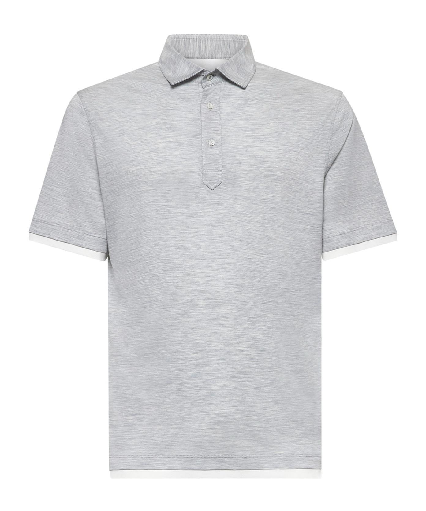 BRUNELLO CUCINELLI Polo Shirt In Beige Product Image