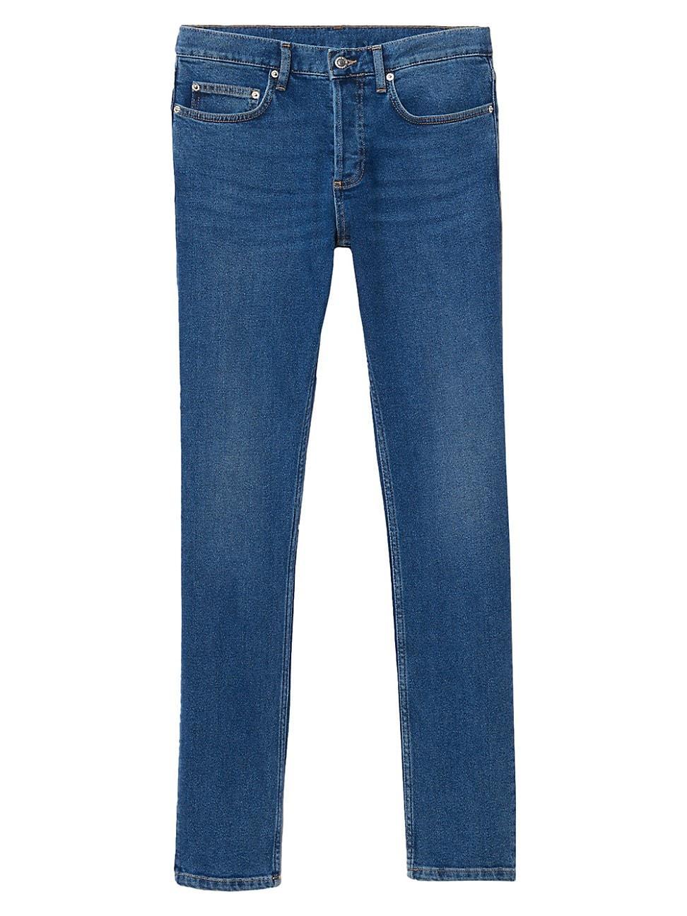 Mens Washed Slim Cut Jeans Product Image