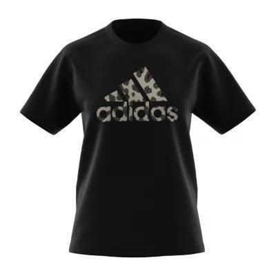 adidas Womens Crew Neck Short Sleeve T-Shirt Product Image