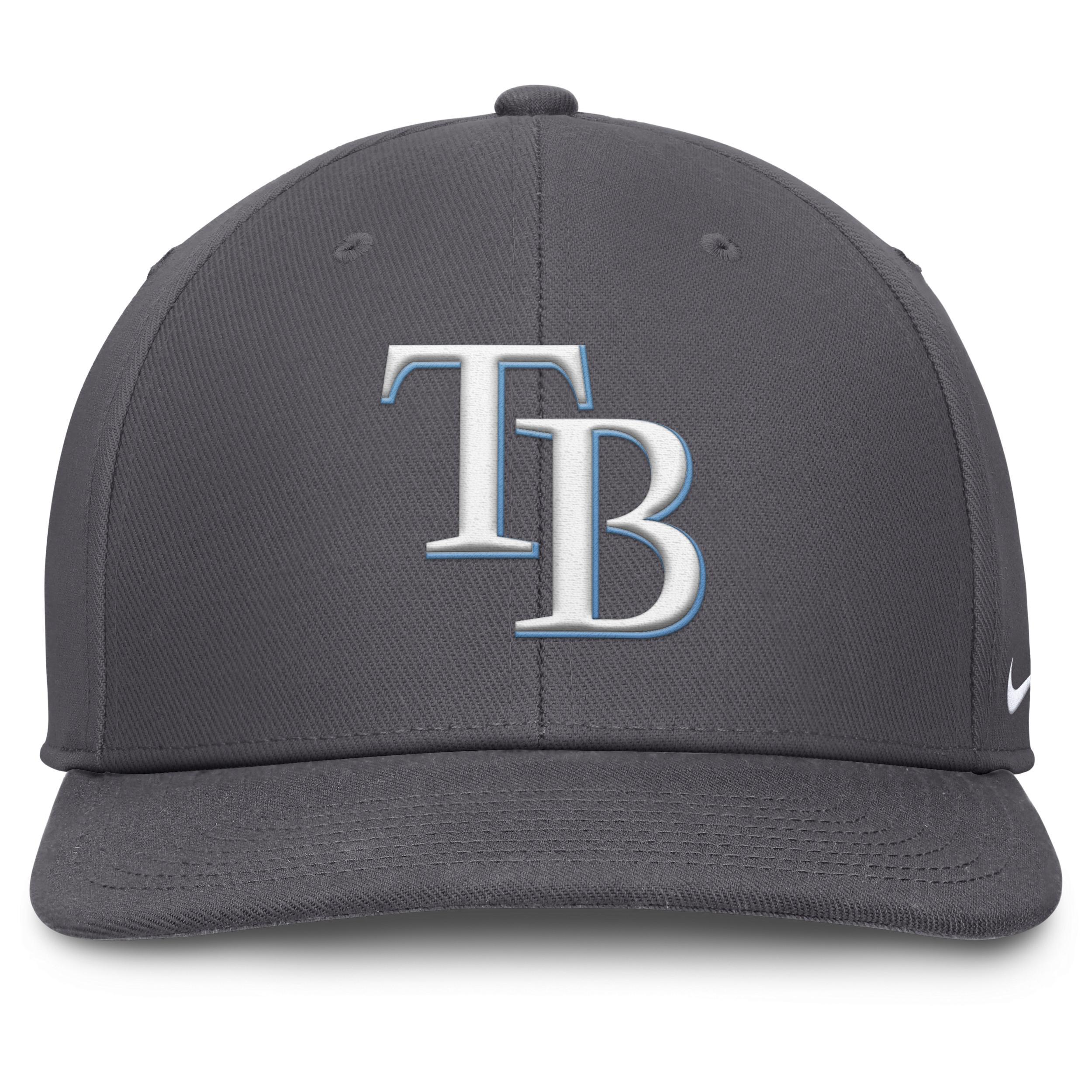 Men's Nike Gray Tampa Bay Rays Pro Performance Snapback Hat, Size: Medium/Large, Grey Product Image