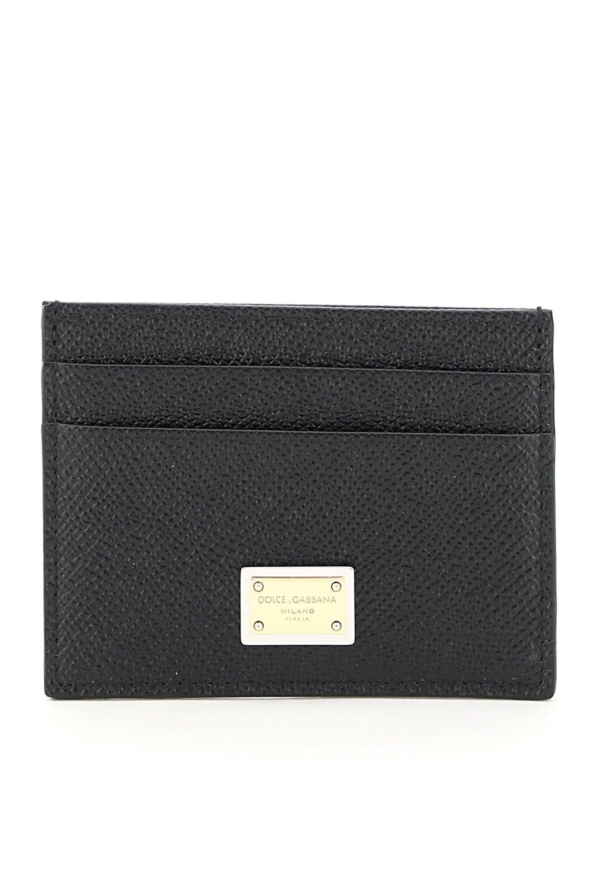 DOLCE & GABBANA Cardholder With Logo Plaque In Black Product Image