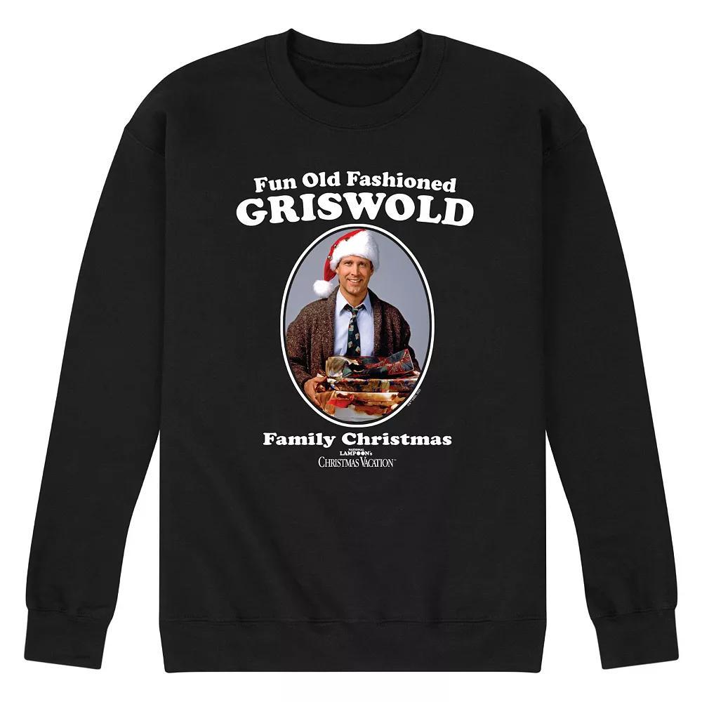 Men's National Lampoon's Christmas Vacation Fun Old Fashion Fleece Sweatshirt, Size: XXL, Blue Product Image