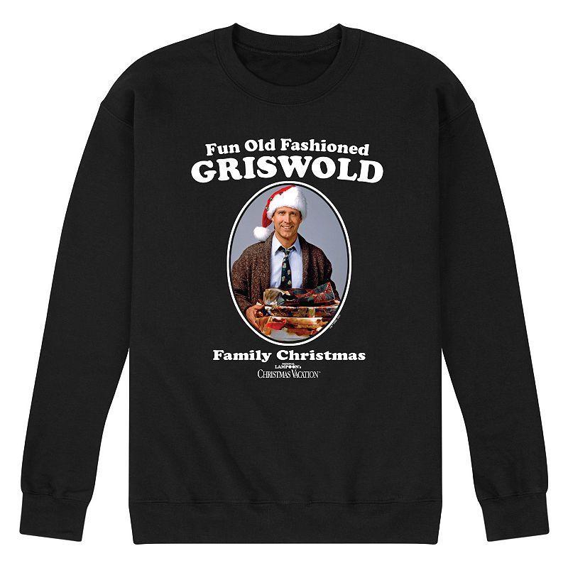 Men's National Lampoon's Christmas Vacation Fun Old Fashion Fleece Sweatshirt, Size: XXL, Blue Product Image