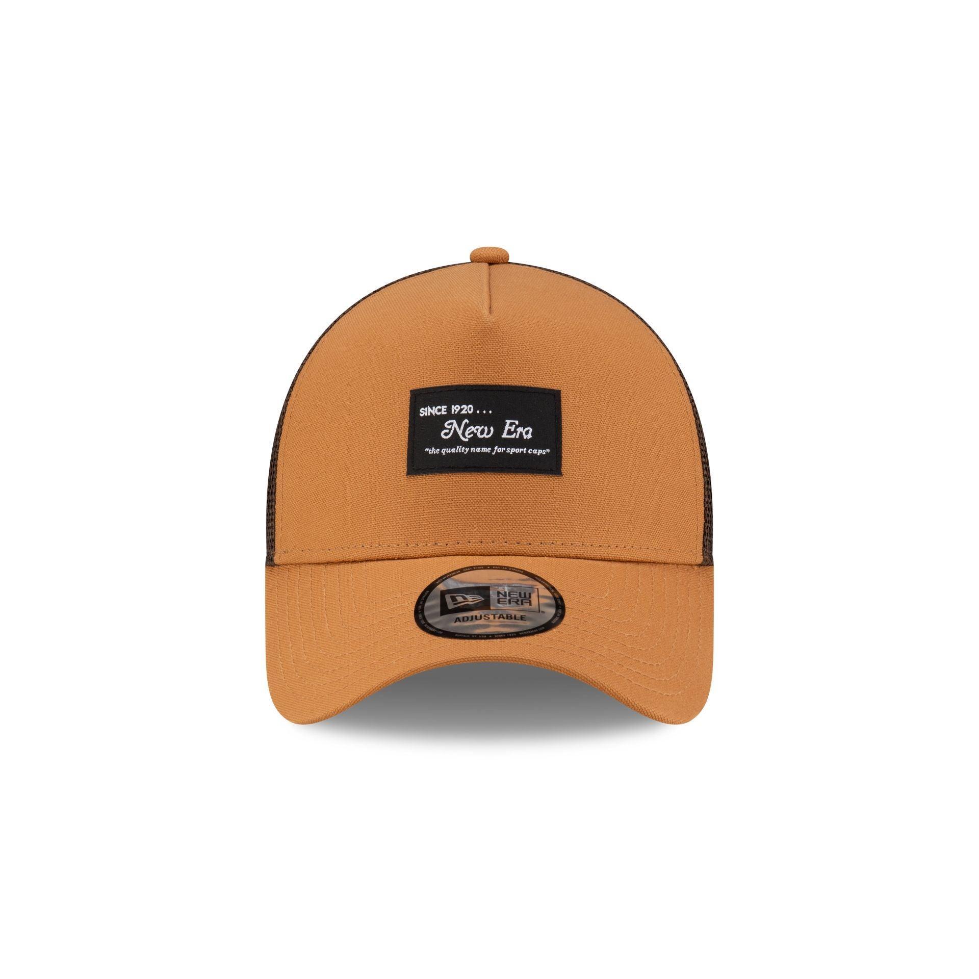 New Era Cap Brown Duck Canvas 9FORTY A-Frame Trucker Male Product Image