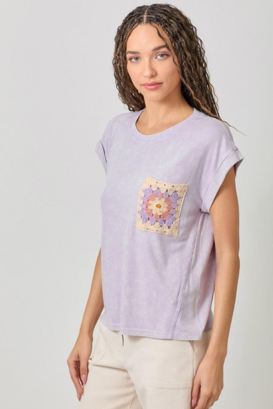 Crochet Pocket Shirt Product Image