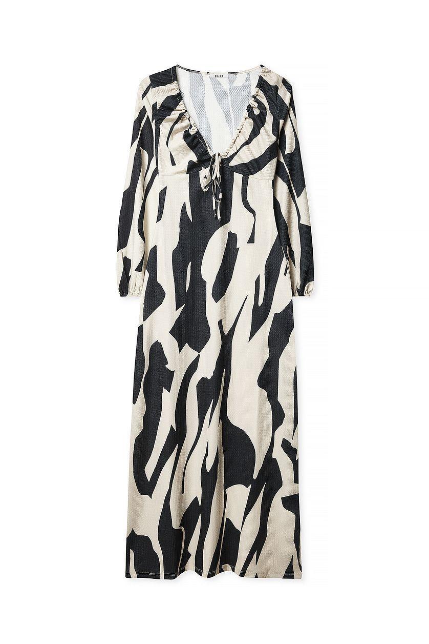 Jersey Balloon Sleeve Midi Dress Product Image