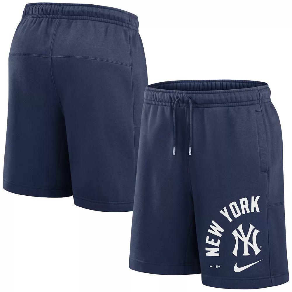 Men's Nike Navy New York Yankees Arched Kicker Shorts,  Product Image