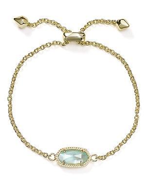 Kendra Scott Elaina Gold Adjustable Chain Bracelet in | Dichroic Glass Product Image