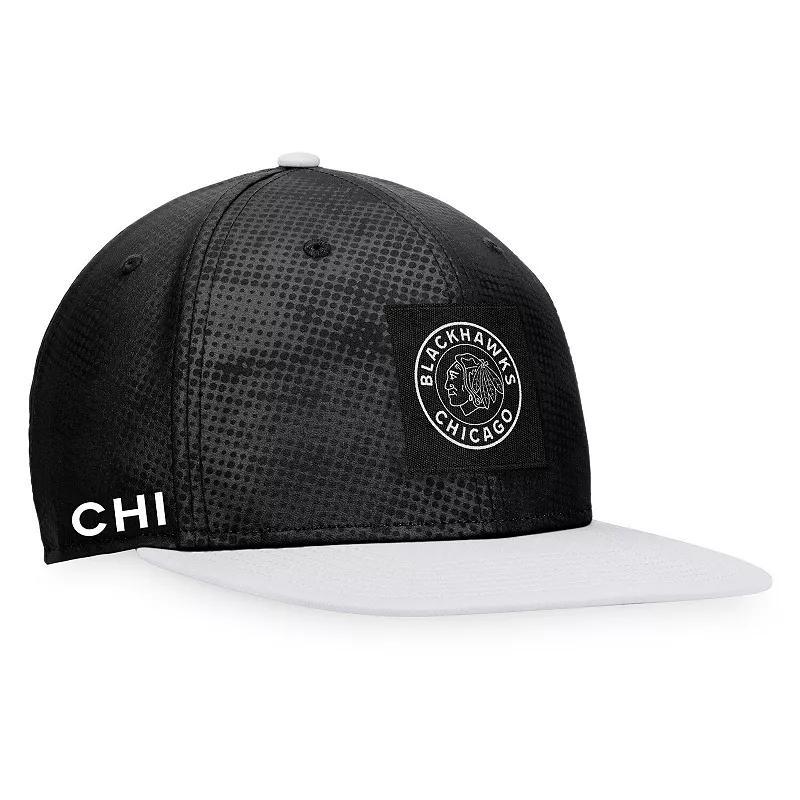 Mens Fanatics Branded /White Chicago hawks Authentic Pro Alternate Logo Snapback Hat Product Image